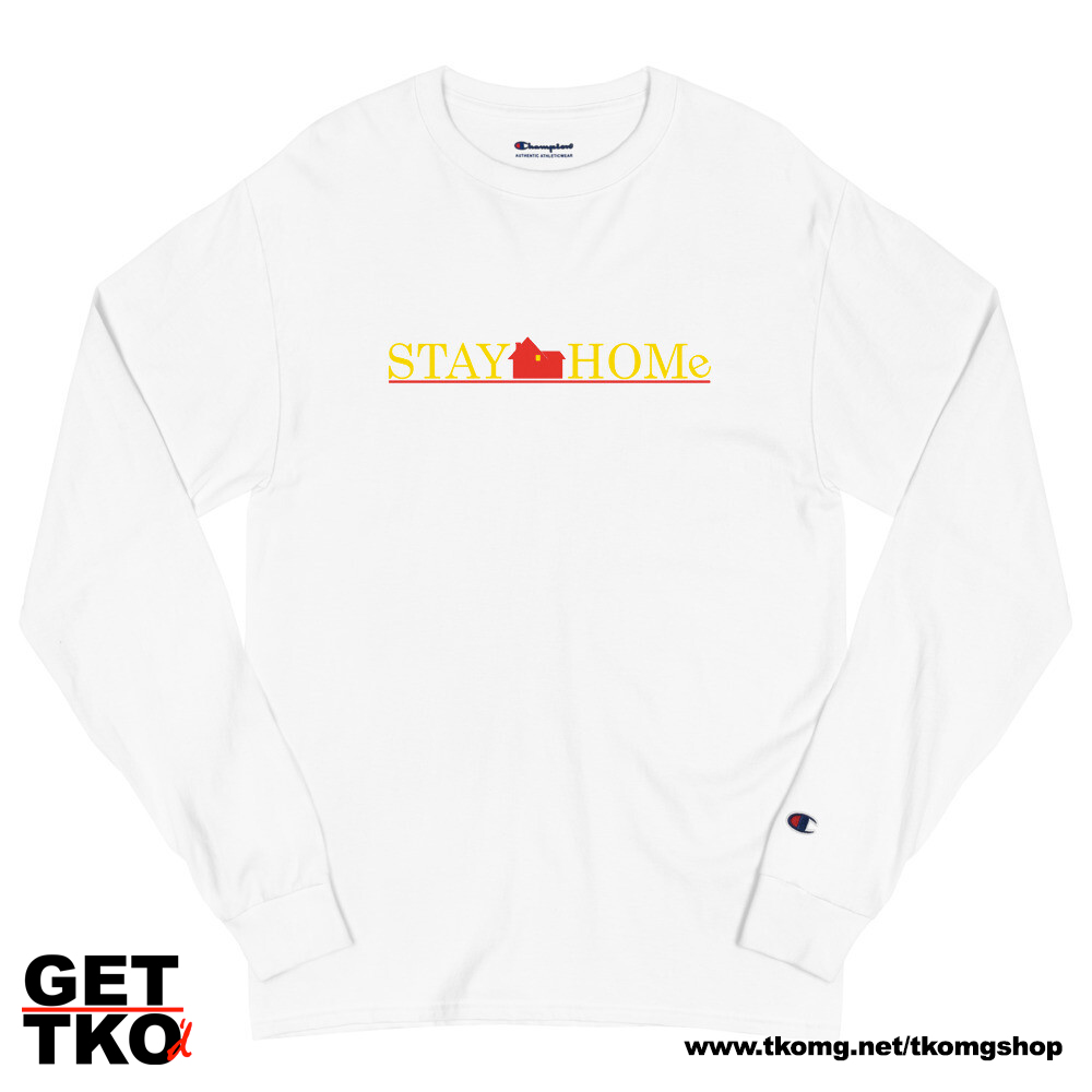 STAY HOME Long Sleeve in white