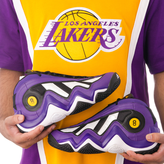PACKER SHOES x MITCHELL AND NESS “1996-97″ LOS ANGELES LAKERS NBA HARDWOOD CLASSICS SHOOTING SHIRT
